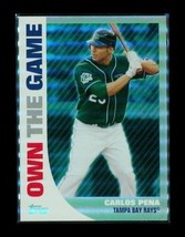 2008 Topps Own The Game Holochrome Baseball Card OTG4 Carlos Pena Tampa Bay Rays - £7.90 GBP