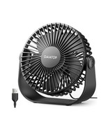 Usb Desk Fan, 3 Speeds Portable Small Fan With Strong Airflow, 5.1Inch Q... - $19.99