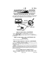 American Flyer M2882 566 Whistle Instructions S GAUGE- Copy Of Original - £5.51 GBP