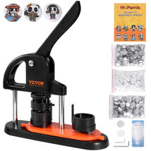 VEVOR Button Maker, 1.25 inch/32mm Pin Maker with 500pcs Button Parts, D... - $59.99