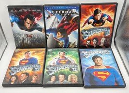 Superman DVD Movies Lot of 6 Action Adventure 1-4 Returns and Man of Steel - $19.89