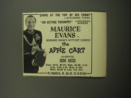 1957 The Apple Cart Play Ad - Evans at the top of his form - £14.62 GBP