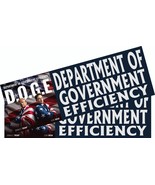 DOGE Department of Government Efficiency Bumper Sticker/Magnet Pair Trum... - $112.24 MXN+