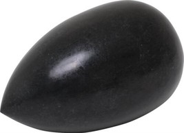 Sculpture MAITLAND-SMITH Egg Black Waxstone Stone - £470.82 GBP
