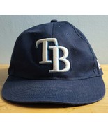 Tampa Bay Rays Team MLB OC Sports Navy Blue Hat Cap TB Logo Adjustable - £7.81 GBP