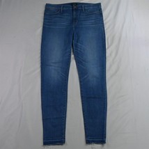 J.CREW 32 Tall 10&quot; High Rise Toothpick Skinny Raw Hem Light Womens Jeans - £15.92 GBP