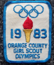 Girl Scout Olympics Patch - 1983 Orange County Girl Scout Olympics - £35.93 GBP