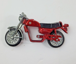 Vintage 4 inch Diecast Suzuki GT750 Motorcycle Diecast Red Hong Kong 70s... - $12.86
