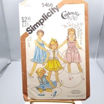 Vintage Sewing PATTERN Simplicity 5466, Toddler Cinderella 1982 Girls Pu... - $8.80