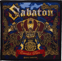 SABATON swedish WOVEN SEW ON PATCH official merchandise 2014 no longer made - £6.66 GBP