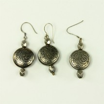 ✅ Set 3 Vintage Jewelry Pierced Earrings Sterling Silver 925 Round Celti... - £9.69 GBP