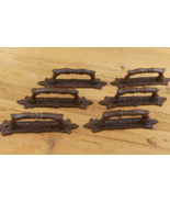 6 Cast Iron Antique Style Barn Handles Gate Pull Shed Door Handles Pulls... - €39,07 EUR