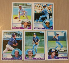 Topps 1983 Willie Upshaw and 4 other 1983 Blue Jays Baseball cards set # 41 - £1.03 GBP