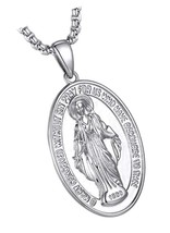 Virgin Mary Miraculous Medal Necklace, Our - $58.14