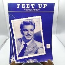 Vintage Sheet Music, Feet Up Pat Him on the Po Po by Guy Mitchell Hawthorne 1952 - £6.92 GBP