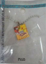 Square Maui Pendant Bead Chain Necklace Hawaiian Fashion Jewelry Postcard Look - £7.98 GBP