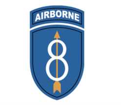 4&quot; 8th infantry division airborne army bumper sticker decal usa made - £21.32 GBP