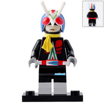 Masker Rider Riderman Kamen Rider V3 Lego Compatible Minifigure Bricks - £2.40 GBP
