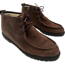 Eddie Bauer women&#39;s Brown Suede Leather Chukka Lined Ankle Boots size 7.5M - $360.23 MXN