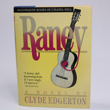 SIGNED RANEY By Clyde Edgerton 1985 Hardcover Book With DJ 9th Printing Vintage - £34.36 GBP