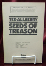 Ted Allbeury SEEDS OF TREASON First U.S. edition 1987 Uncorrected Proof - £17.97 GBP