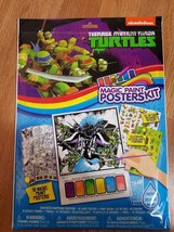 TEENAGE MUTANT NINJA TURTLES Magic Paint Posters Kit Posters Stickers Ta... - £11.55 GBP