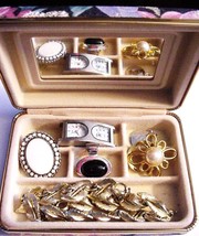 Jewelry Box Lot w/ 6 pieces LISNER MCM ROMAN COLIBRI STERLING VINTAGE - $59.95