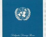 United Nations Delegates Dining Room Luncheon Menu 1959 - $21.78