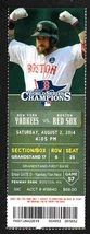 New York Yankees Boston Red Sox 2014 Ticket Derek Jeter 2 Hits Teixeira Napoli H - £3.98 GBP