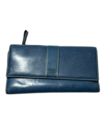 Coach Leatherware Turquoise Soft Leather Legacy Check Book Wallet w/Zipper - $1,044.69 MXN