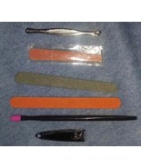 NEW 3x Nail File, Clipper, Cuticle Pusher, Comedone Extractor Mani Pedi ... - £7.63 GBP