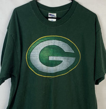Vintage Green Bay Packers T Shirt Single Stitch Pro Player NFL Team Logo XL 90s - £15.66 GBP