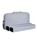 C&amp;H Solutions SilverElegant Quilted PU Leather Mahjong Carrying Bag wi... - $34.29
