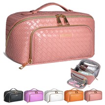 Large Capacity Travel Cosmetic Bag Makeup Bag for Women Leather Waterproof Porta - £38.32 GBP