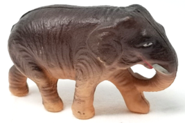 Asian Elephant Celluloid Toy Figurine Trunk Down Walking Vintage - £8.47 GBP