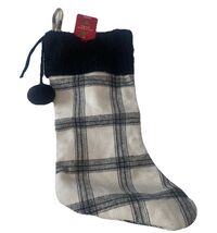 December Home 20 Inch Black &amp; White Fur Stocking (SEE DESC!!!) (SHIPS IN... - $22.62