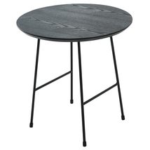 LeisureMod Rossmore Mid Century Modern Round Side Powder Coated Steel Fr... - $80.58