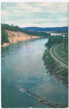 Postcard Nioigon River From Bridge CPR Route North Shore Of Lake Superior - £2.32 GBP