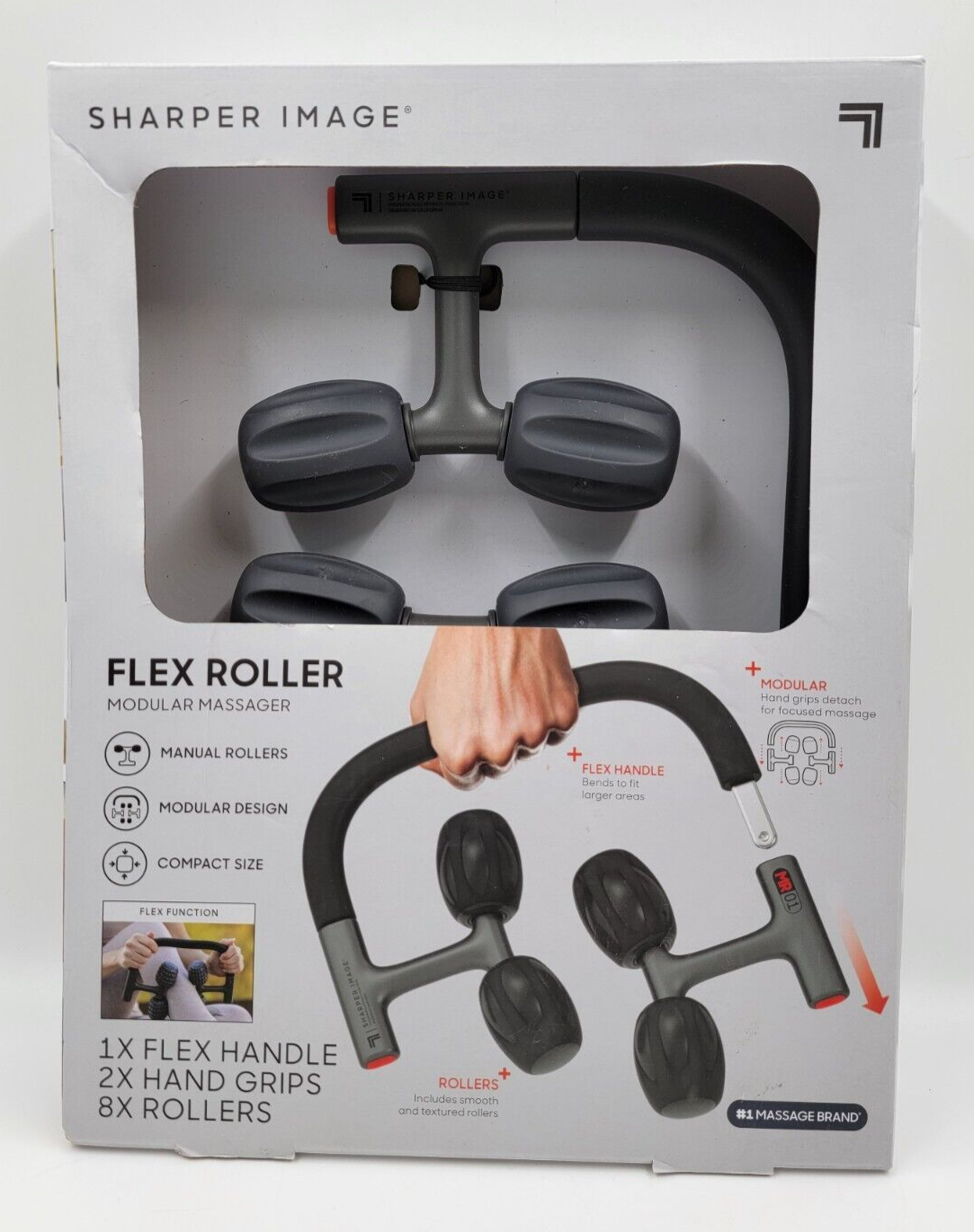 Primary image for Sharper Image Flex Body Massage Roller Modular Multi Function Massager Kit Full