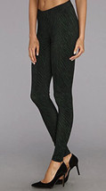 NWT Women&#39;s C&amp;C California Green/Black Zebra Print Leggings Sz Large - £26.18 GBP