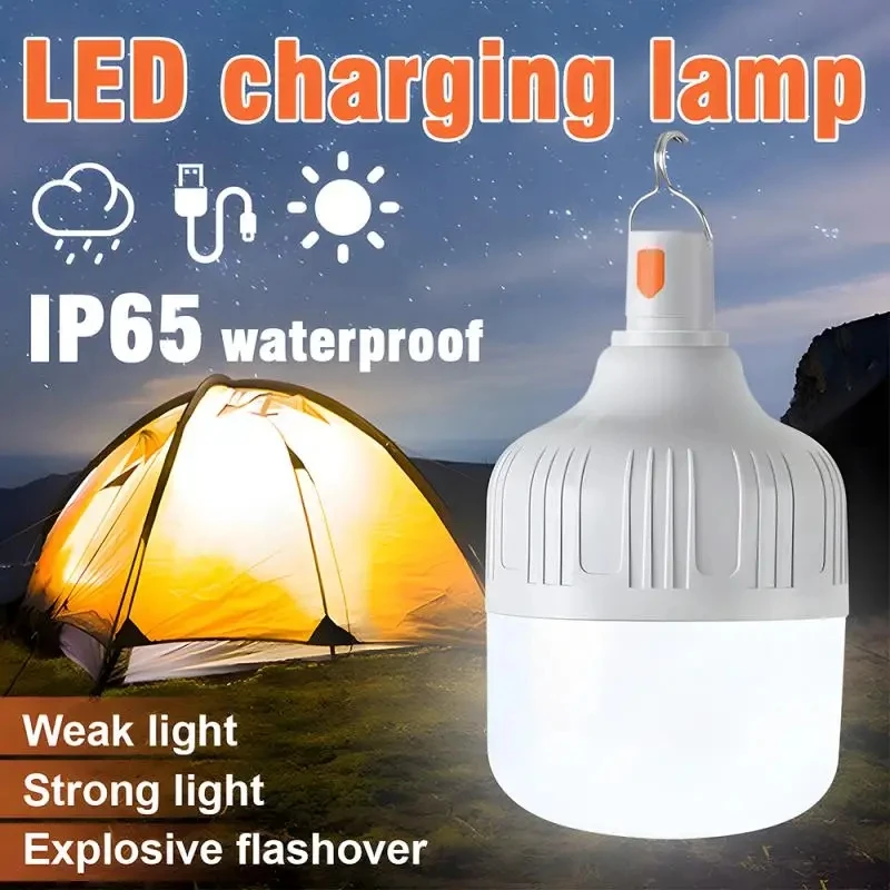 Portable Tent Lamp USB Rechargeable Led Emergency Lights Battery Lantern BBQ - £22.20 GBP+