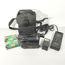 Vtg Panasonic Afx8 Palmcorder Camera PV-310 with Sanyo Omni Pack Battery Charger - £14.19 GBP