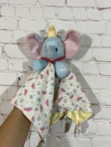 Disney Baby DUMBO Blue Elephant Security Blanket Lovey Plush Infant Vintage - £14.05 GBP