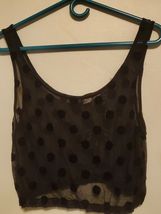H&amp;M Divided Crop Top, See-Through/Mesh/Transparent, Dot, Women&#39;s Size 10... - €8,57 EUR