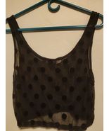 H&amp;M Divided Crop Top, See-Through/Mesh/Transparent, Dot, Women&#39;s Size 10... - €8,57 EUR