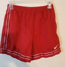 Nike Dri Fit Shorts Youth Boys Size L Large  Red Elastic Waist Soccer Tennis - £7.31 GBP