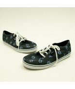 Vans Off The Wall Sneakers Womens Size 6 Blue Snow Flake Pattern - £7.65 GBP