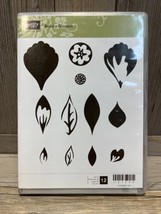 Stampin&#39; UP! Retired/Discontinued Build A Blossom Rubber Set of 12 Stamps Crafts - $8.56