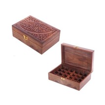 Carved Compartment Box  - £27.51 GBP