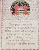 Serenity Prayer Cross Stitch Kit #5125 My Prayer Sampler 8x10 Designs for Needle - £7.85 GBP
